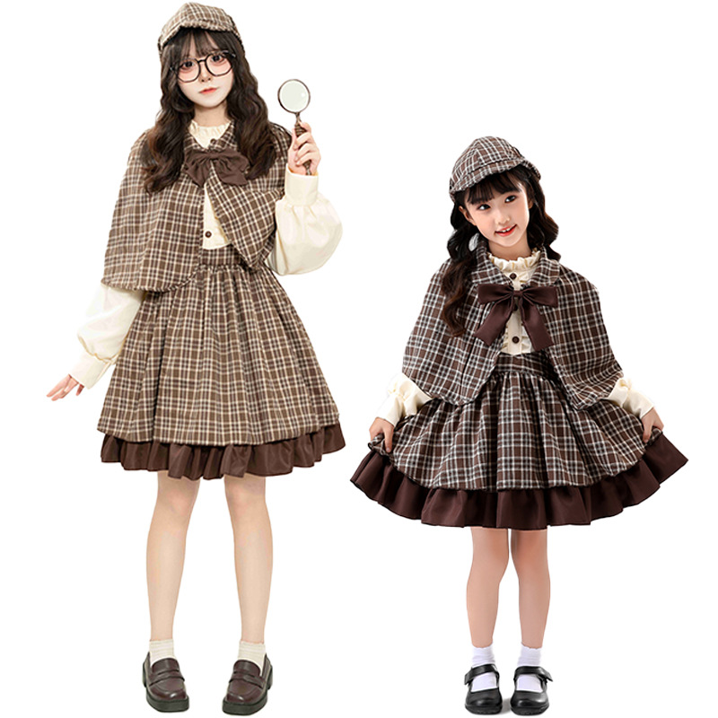 Party Games Children - Neue Cosplay Detektiv Sherlock Holmes Eltern-Kind-Set