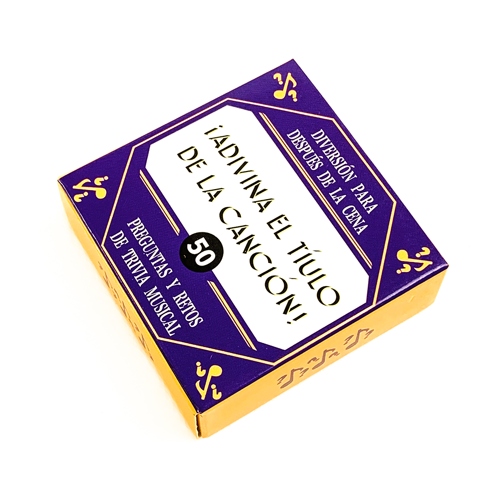Party Games In Spanish - Spanisches Mini-Kartenspiel, Reise-Trivia, Name That Tune,