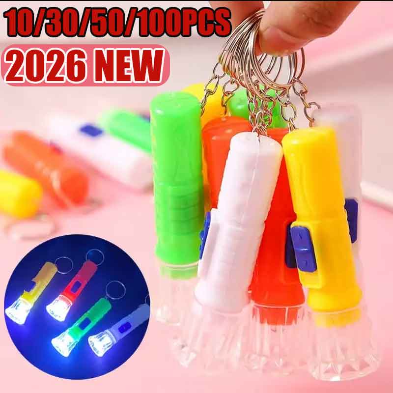 Party Games Mini - 10/30/50/100 Stück Mini-LED-Taschenlampen für Kinder, Spielzeug