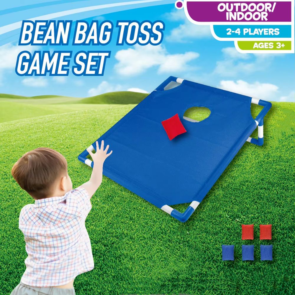 Cornhole Board Set - BBQ Camping Cornhole-Set Rot Blau Wurfsackspiel