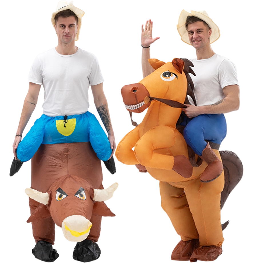 Party Games In Spanish - Spaß aufblasbare Cowboy Kostüm für Halloween