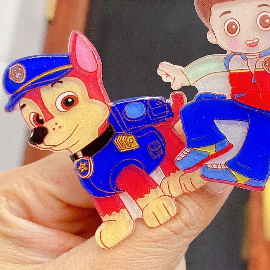 Party Games Children - Stilvolle Niedliche Cartoon Paw Patrol Acryl-Entenschnabel-Haarspangen