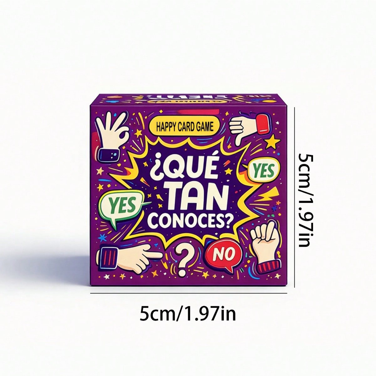 Party Games In Spanish - Spanisches Mini 5cm Spielkarten-Set: Kennen Sie