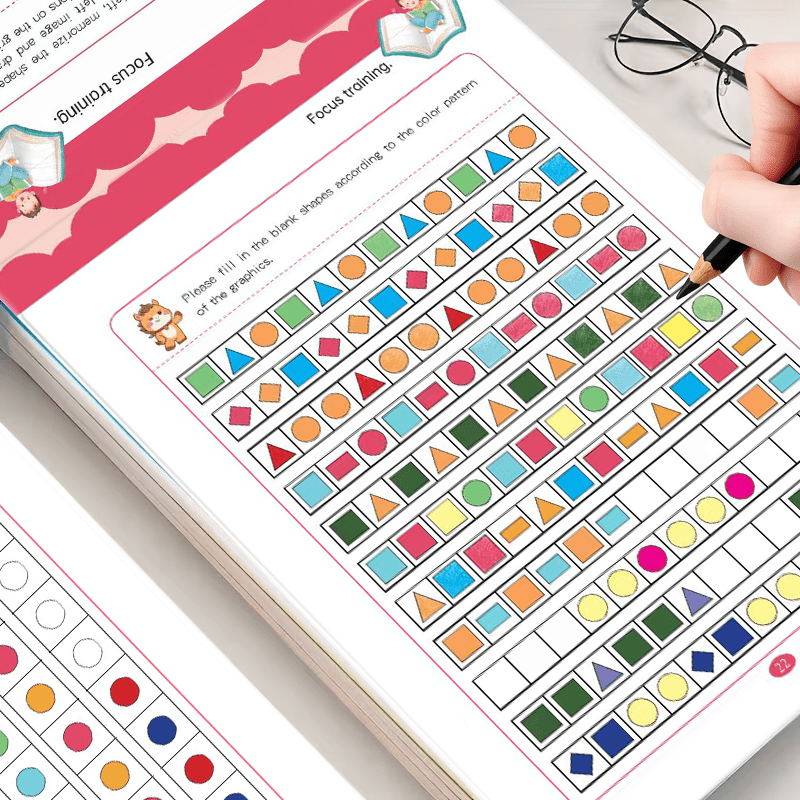 Party Games New Year - Gemischtes Puzzle-Spiele-Arbeitsbuch 32 Seiten Kinder Visuelles