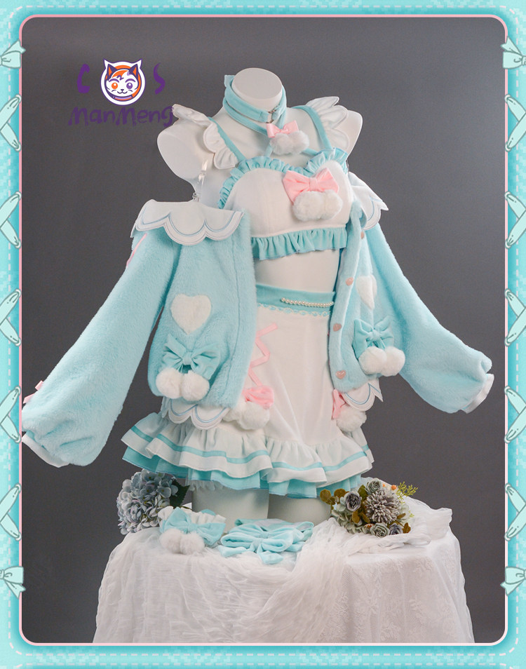 Party Games Cartoon - Miku Cosplay Kostüm Spiel-Cosplay Anime Damen