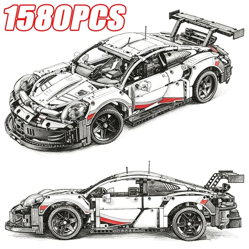 1580-teiliger RSR-Rennwagen-Ba – Lego Set Technic Bewertung und Preis
