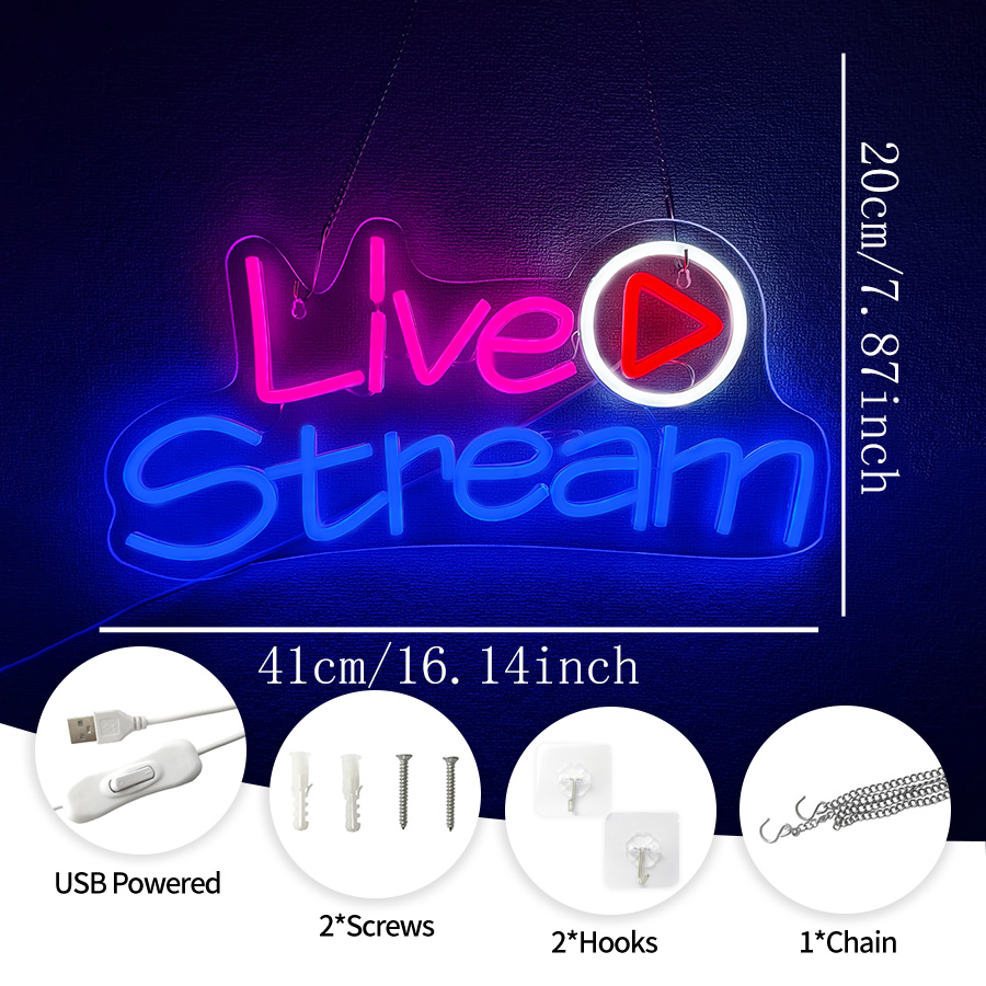 Live-Stream LED-Neonschild, Wa – Party Games Stream Bewertung und Preis