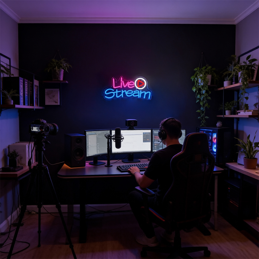 Live-Stream LED-Neonschild, Wa – Party Games Stream Bewertung und Preis
