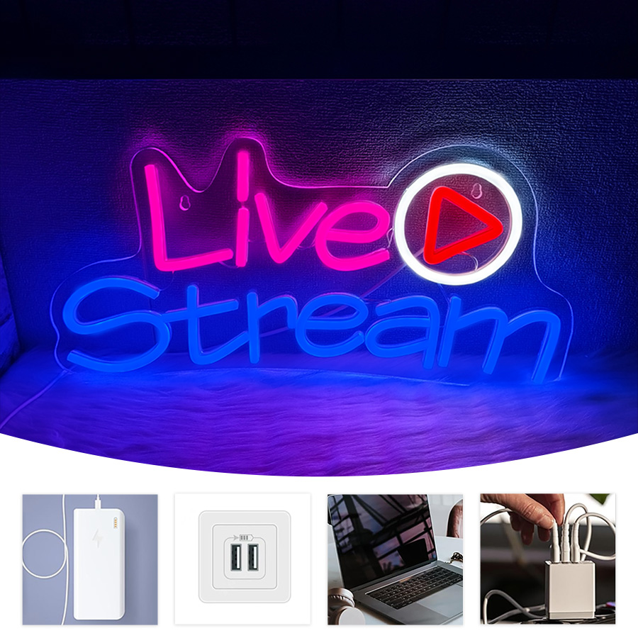 Live-Stream LED-Neonschild, Wa – Party Games Stream Bewertung und Preis
