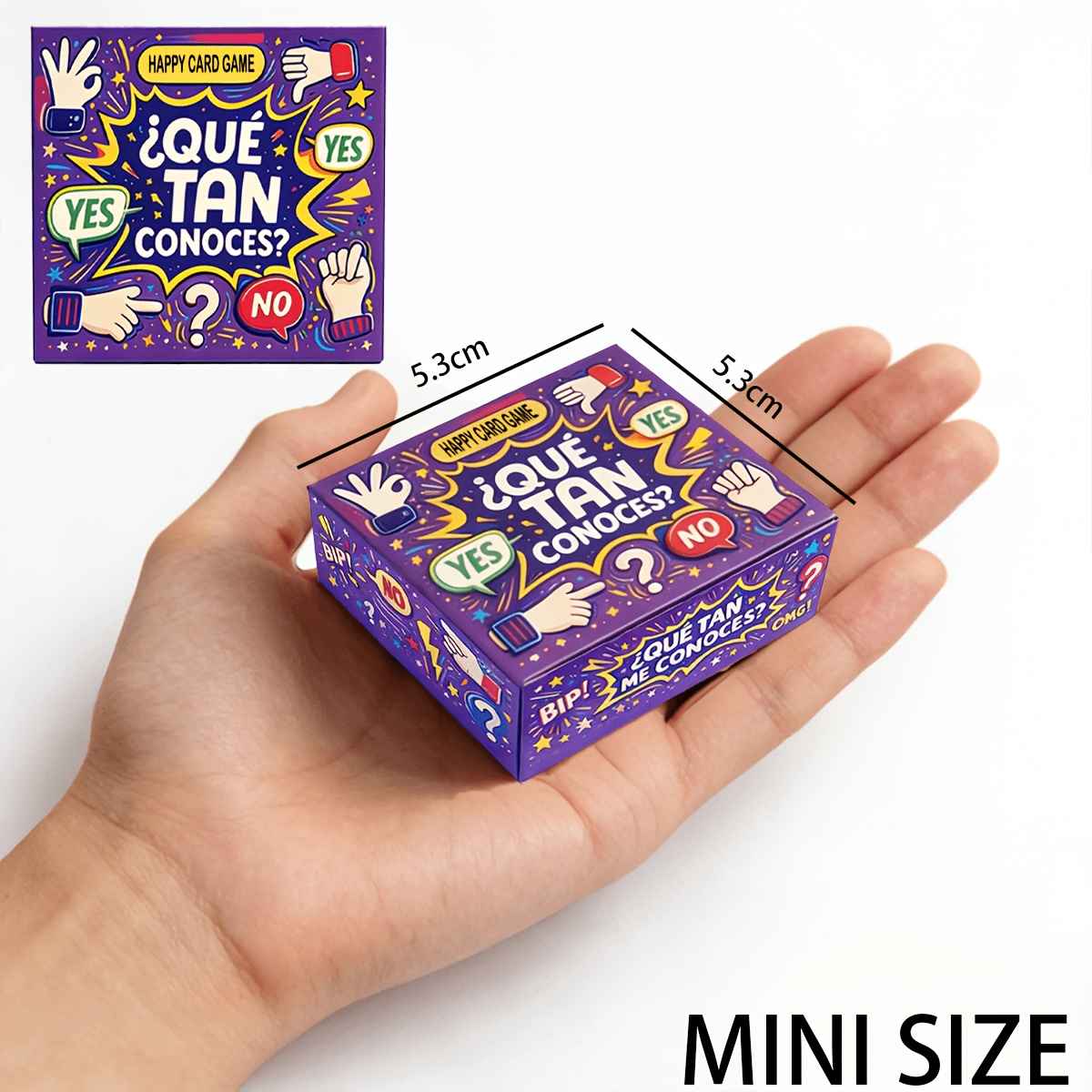 Mini 5cm Party-Fragenkarten-Sp – Party Games In Spanish Bewertung und Preis