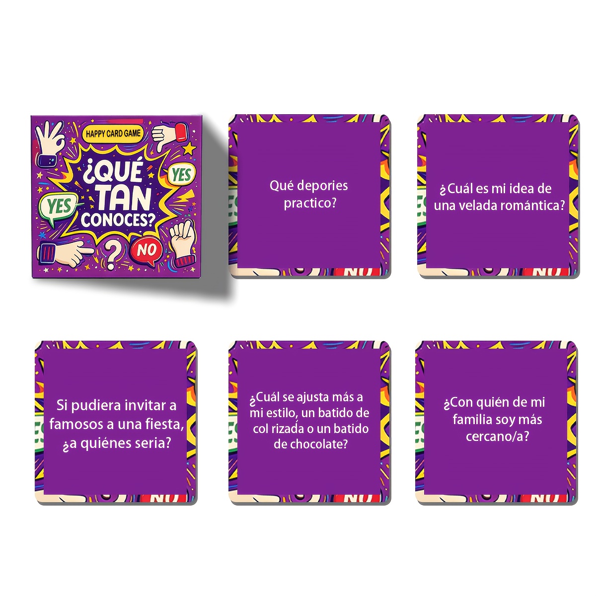 Mini 5cm Party-Fragenkarten-Sp – Party Games In Spanish Bewertung und Preis