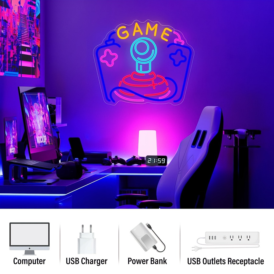 Gaming-Neonlicht LED-Wandkunst – Party Games Stream Bewertung und Preis
