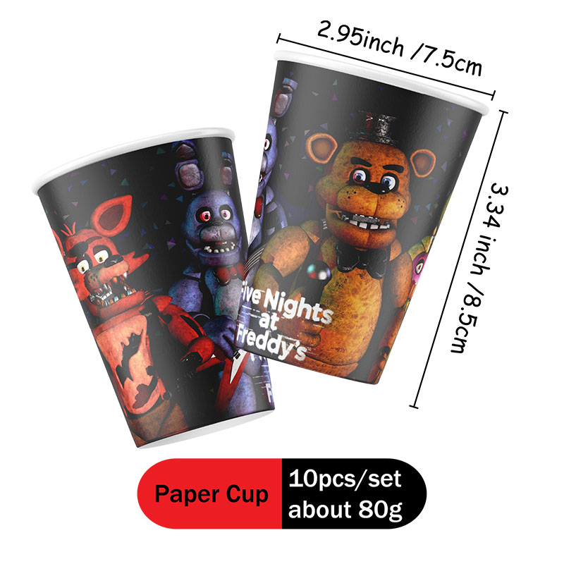 FNAF-Themen Pappteller, Becher – Party Games At Wedding Bewertung und Preis