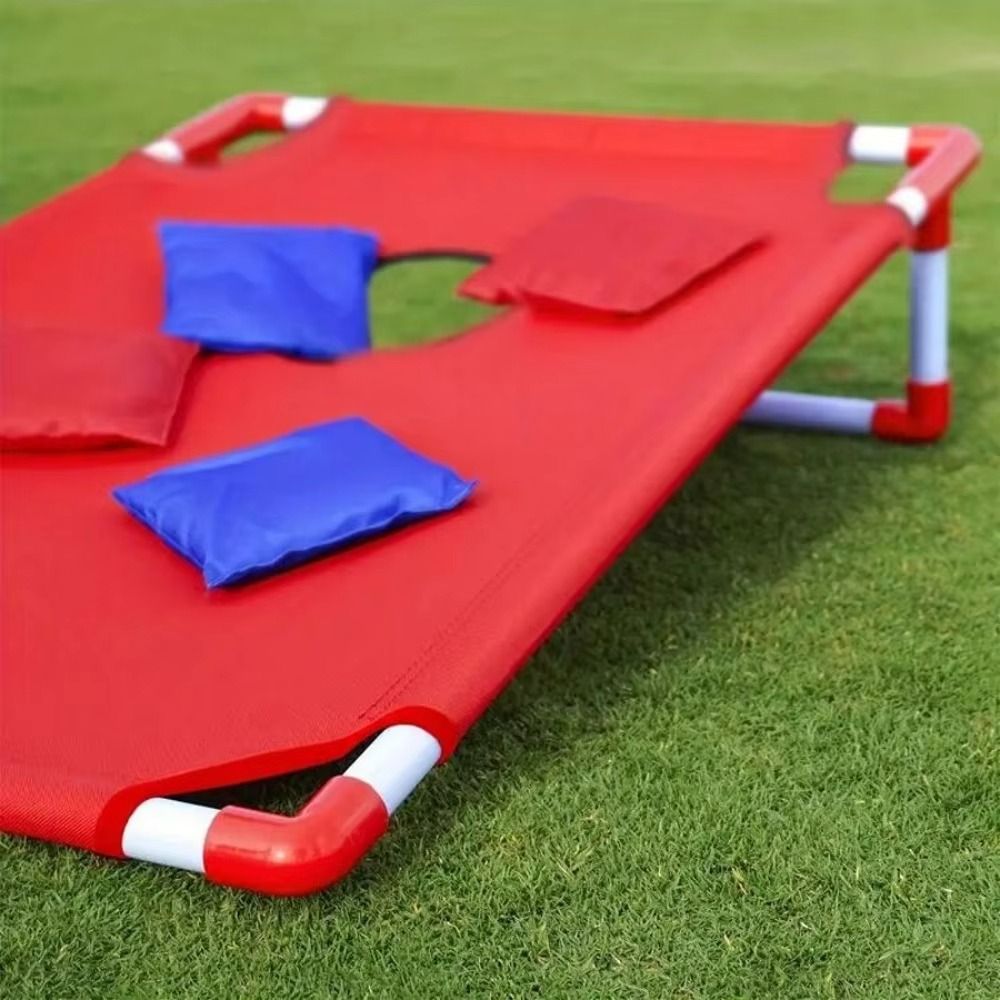 Tragbares Cornhole-Set in Rot  – Cornhole Board Set Bewertung und Preis